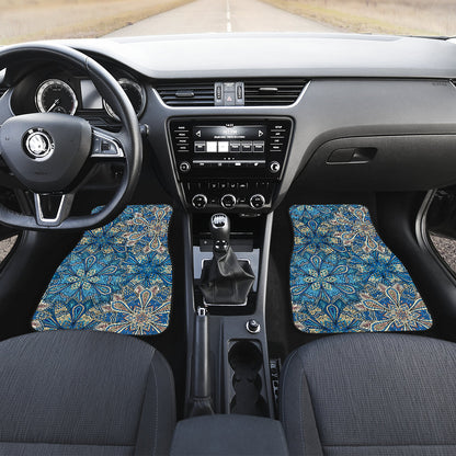 Floral Mandalas Car Floor Mats