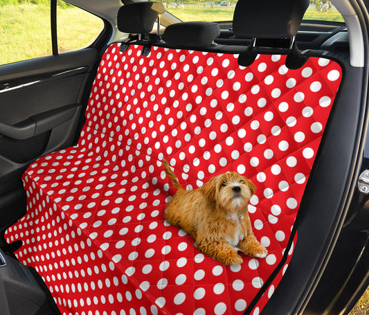 Red Polka Dot Car Seat Pet Covers