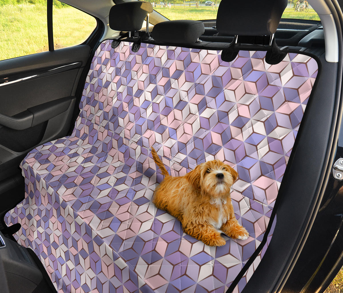 Blue Purple Abstract Car Back Seat Pet Cover
