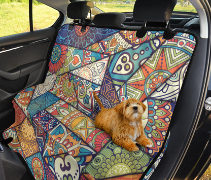 Colorful Mandalas Decor Car Back Seat Pet Cover