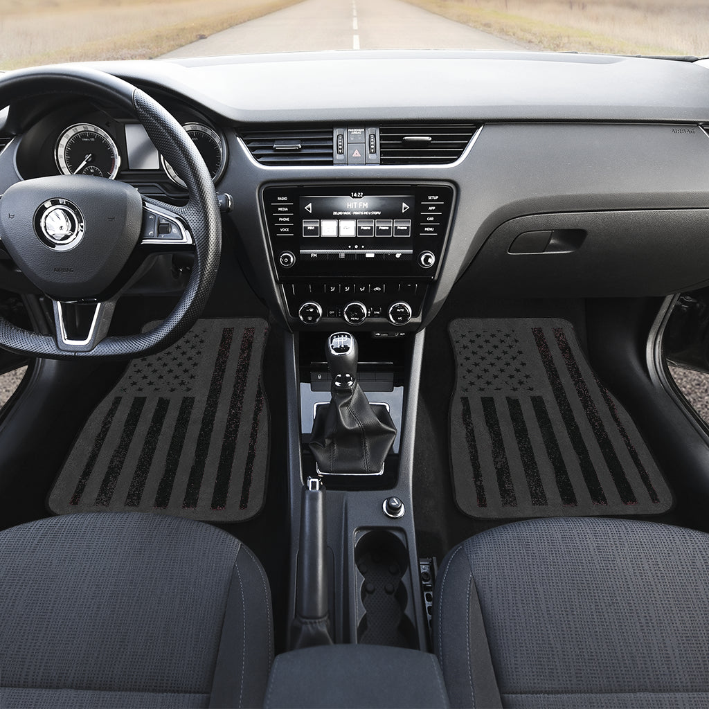 USA Flag Front/Back Car Mats