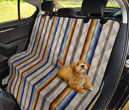 Rainbow Stripes Car Back Seat Pet Cover