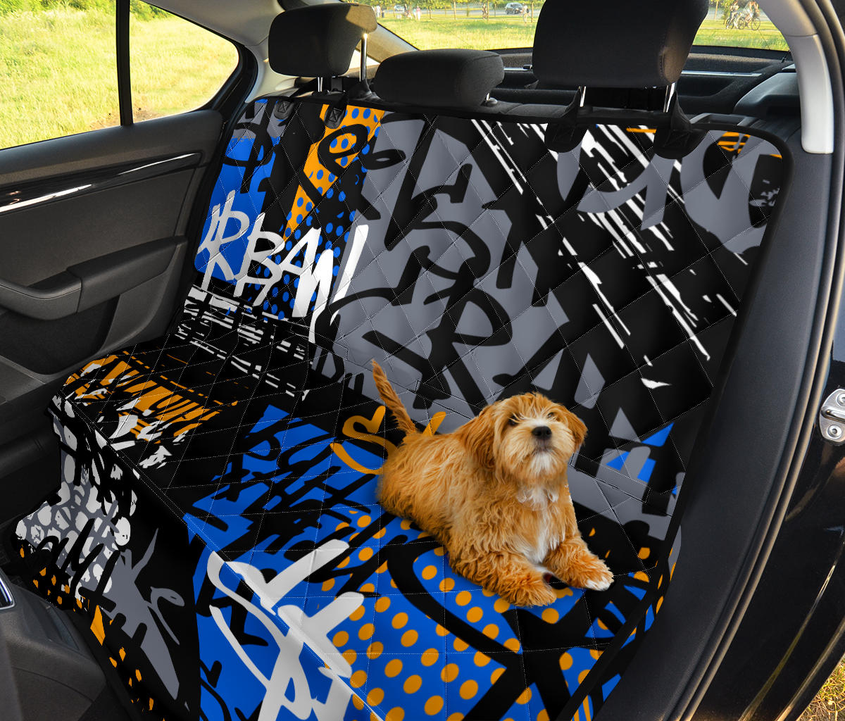 Urban Graffiti Car Back Seat Pet Cover