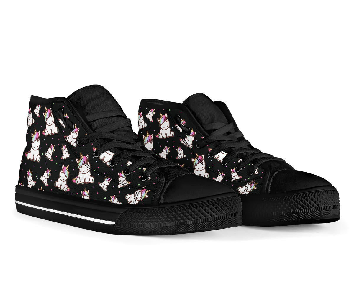 Cute Unicorn High Top Shoes – product image 2