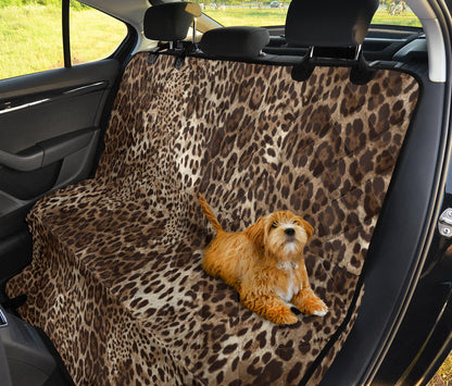 Leopard Print Car Back Seat Pet Cover