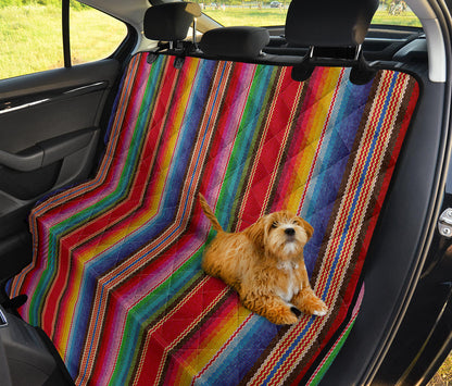 Rainbow Strpes Car Back Seat Pet Cover