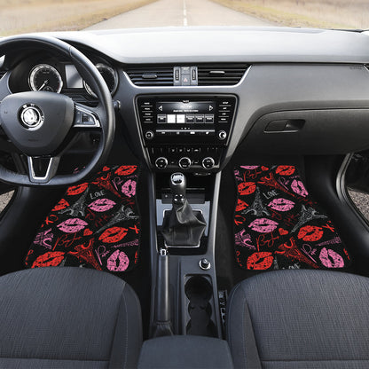 Pink Red Lips Car Floor Mats