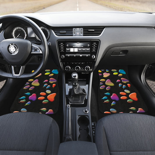 Colored paws CAR FLOOR MATS