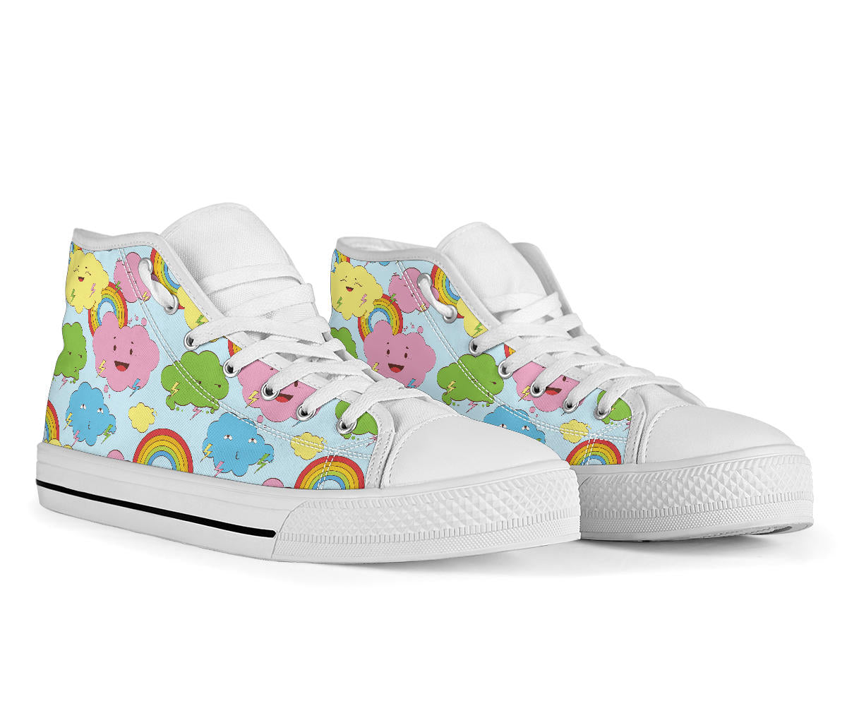 Kawaii Cute Clouds High Top Shoes – product image 2
