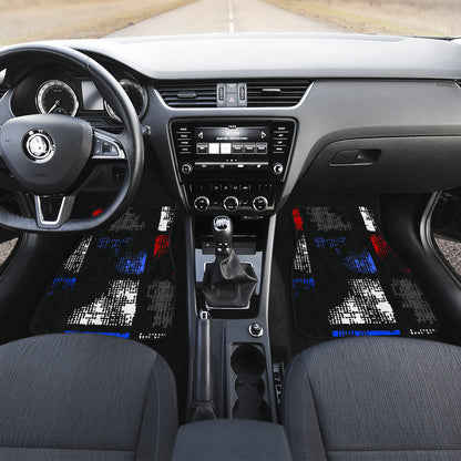 Abstract Blocks Car Floor Mats