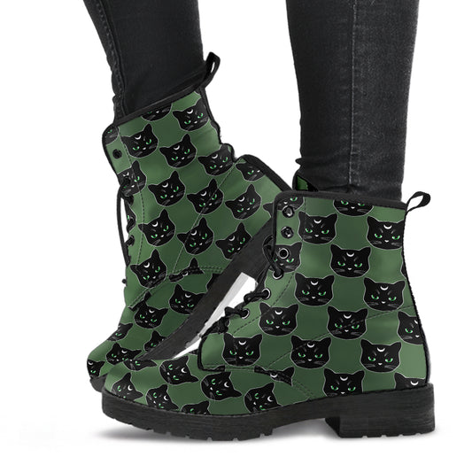 Military Green Cat Boots
