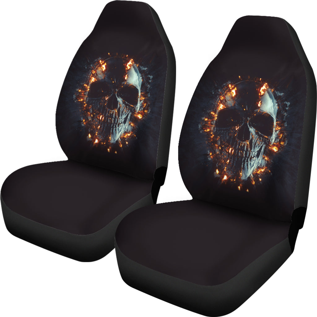 Skull Flare Car Seat Covers