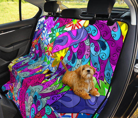 Colorful Decor Car Back Seat Pet Cover