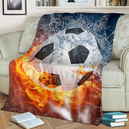 Soccer Ball Fire & Water Blanket