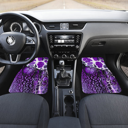 Purple Abstract Car Floor Mats