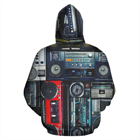 Vintage Stereo Boomboxes Hoodie