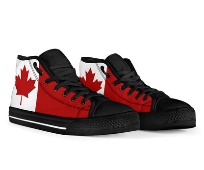 Canada Flag Shoes Black Sole