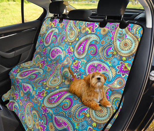 Colorful Mandalas Decor Car Back Seat Pet Cover