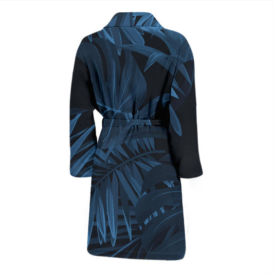 Mens Dark Leaves Bath Robe