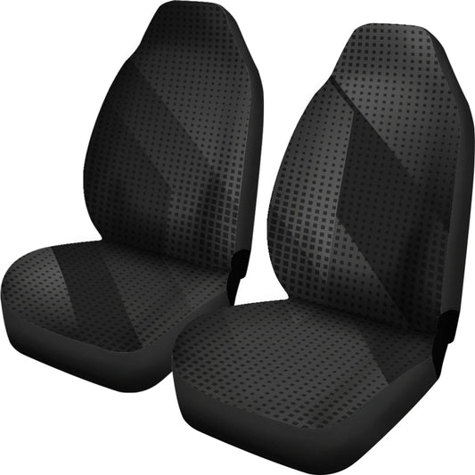 Dark Grey & Black Abstract Car Seat Covers