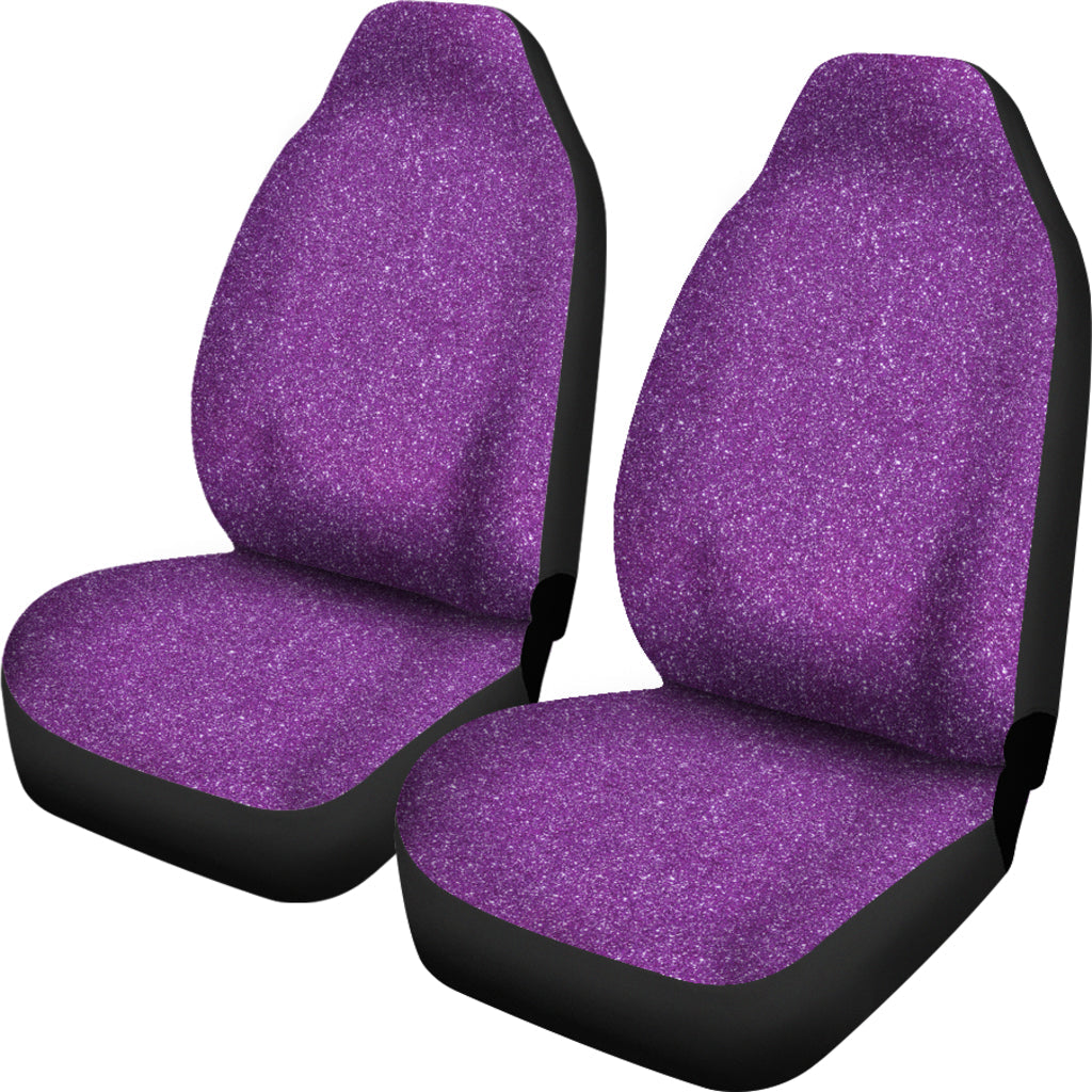 Purple Confetti Print Printed Car Seat Covers