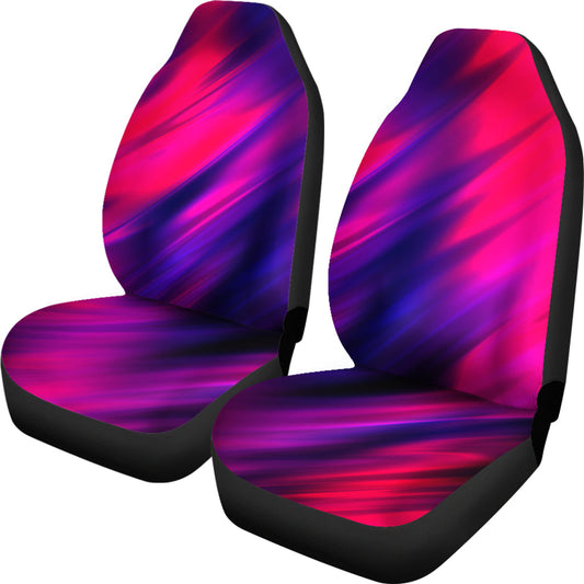 Blue & Red Abstract Color Blend Car Seat Covers
