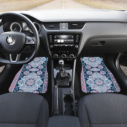 Pink Persian Print Car Floor Mats