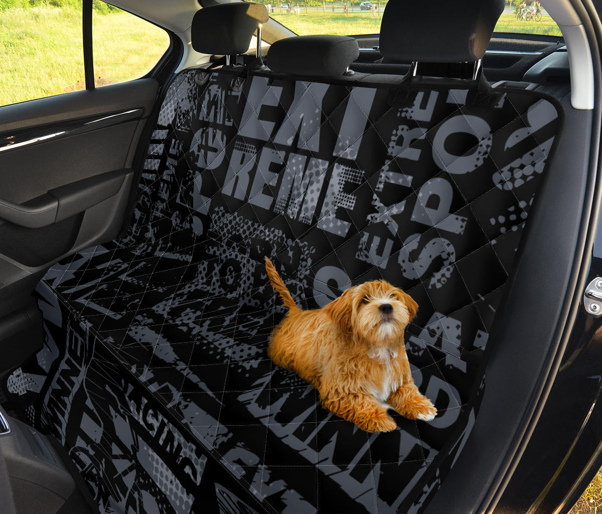 Dark Grey X Games Car Back Seat Pet Cover