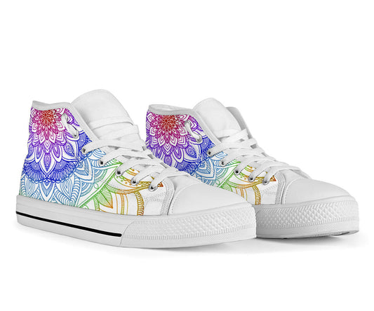 Rainbow Mandala shoes