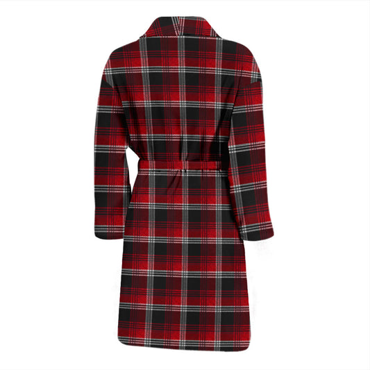 Mens Red Plaid Bath Robe