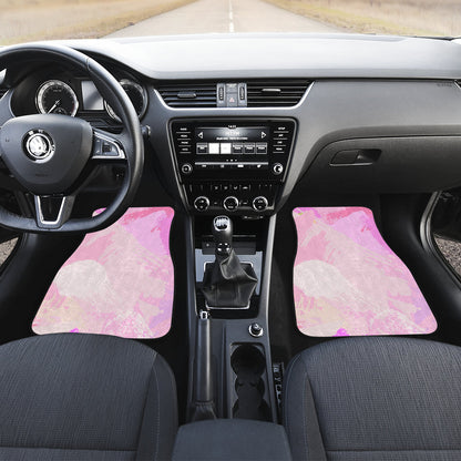Pink Pastel Abstract Car Floor Mats