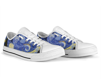 Van Gogh Starry Night Low Top Shoes – product image 2