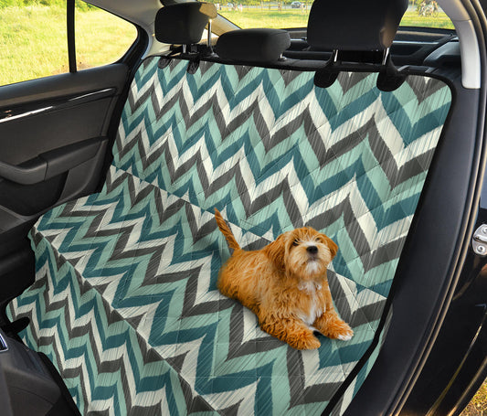 Curvy Zig Zag Car Back Seat Pet Cover