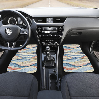 Abstract Waves Car Floor Mats