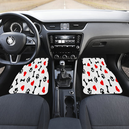 FRONT/BACK DOG LOVE CAR MATS