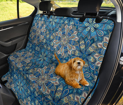 Floral Mandalas Car Back Seat Pet Cover