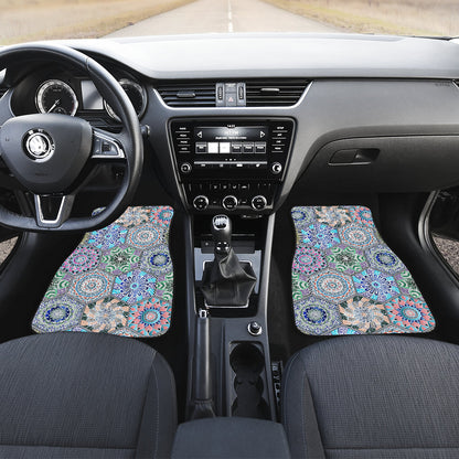 Mandalas Honeycomb Car Floor Mats