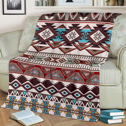 Brown Boho Aztec Blanket