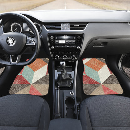 Abstract Diagonal Car Floor Mats