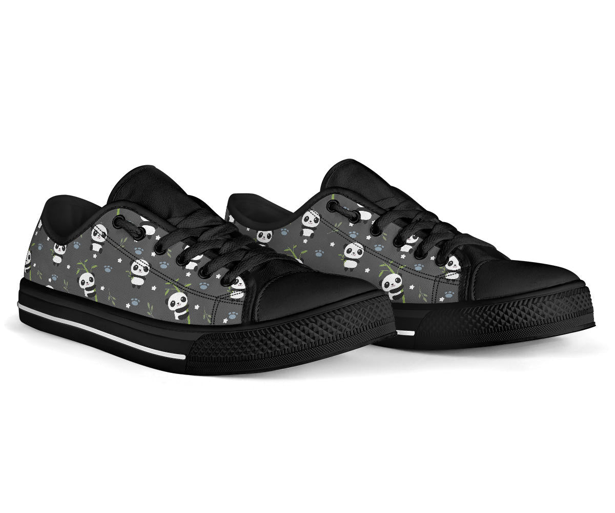 Cute Panda Shoes Black Sole