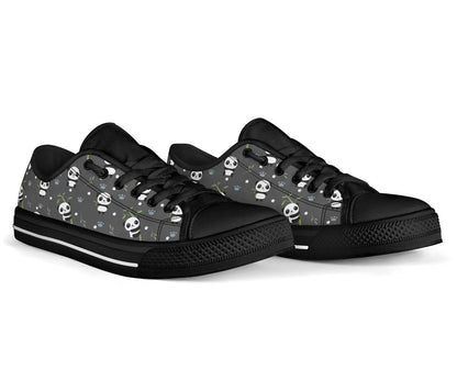 Cute Panda Shoes Black Sole