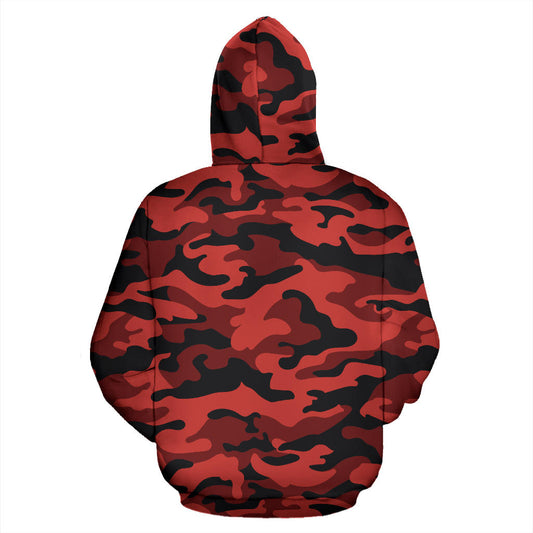 Red Camouflage Hoodie