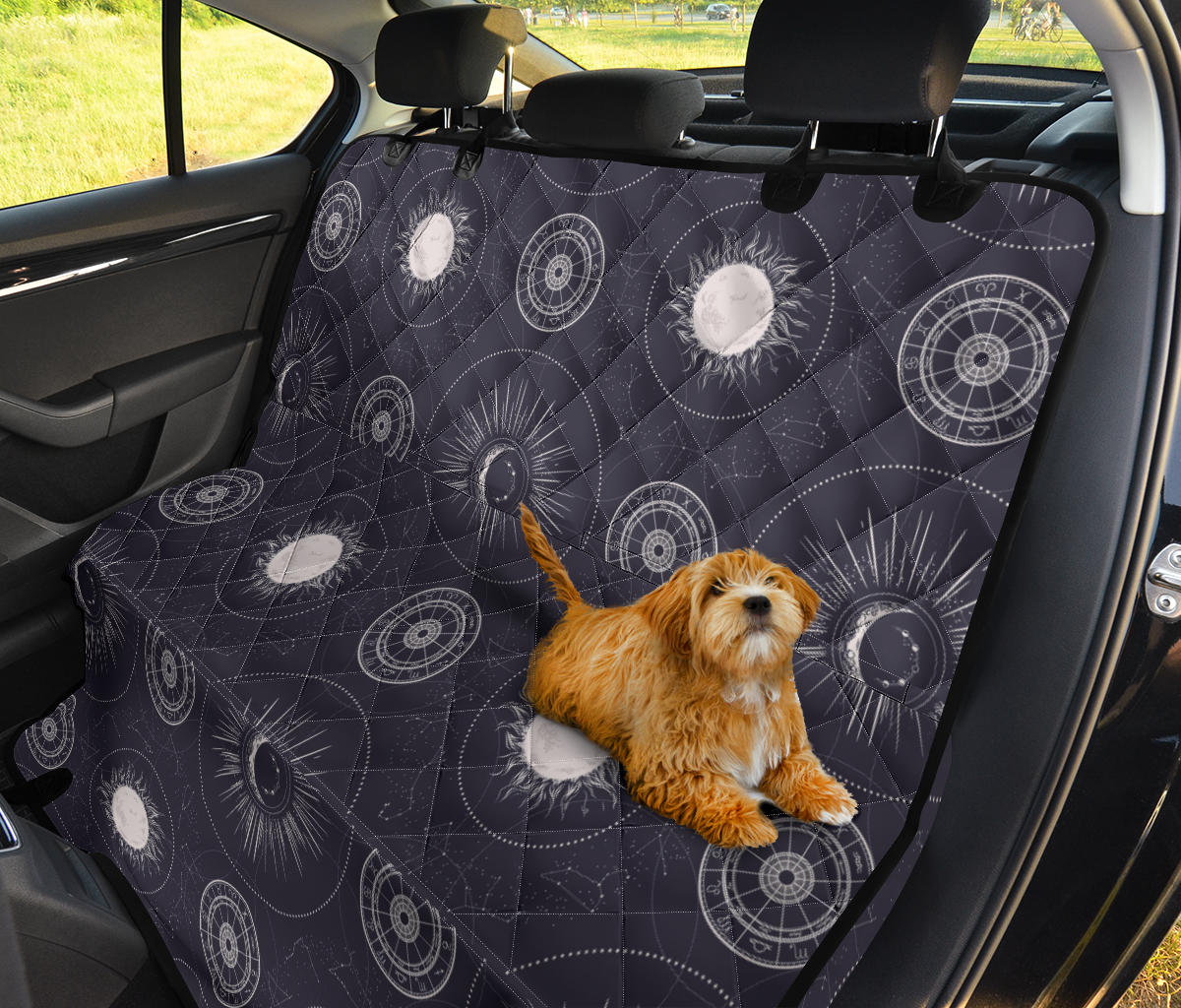 Astrology Symbols Car Back Seat Pet Cover