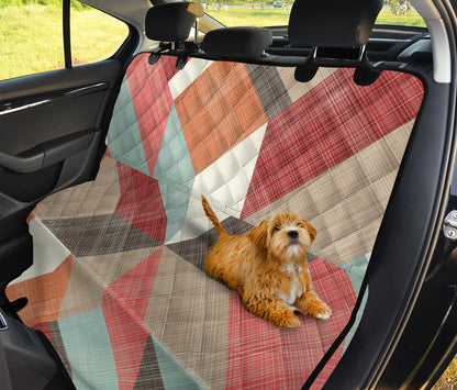 Abstract Diagonal Car Back Seat Pet Cover