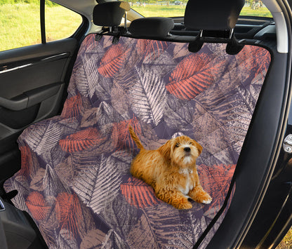 Vintage Leaves Car Back Seat Pet Cover