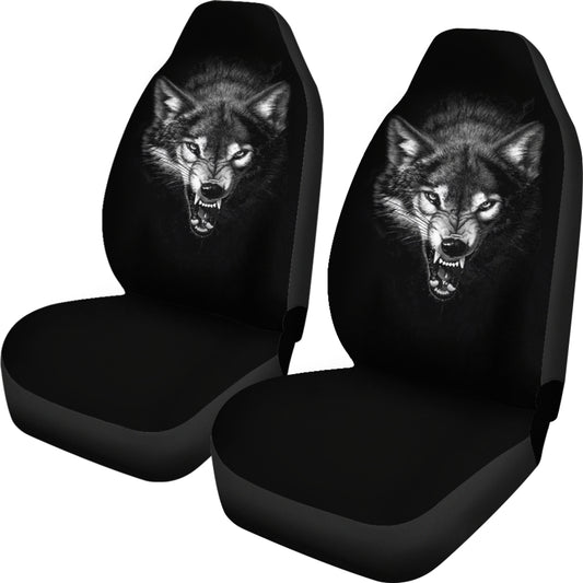 WOLF PRINT SEAT COVERS - NIGHTMARE