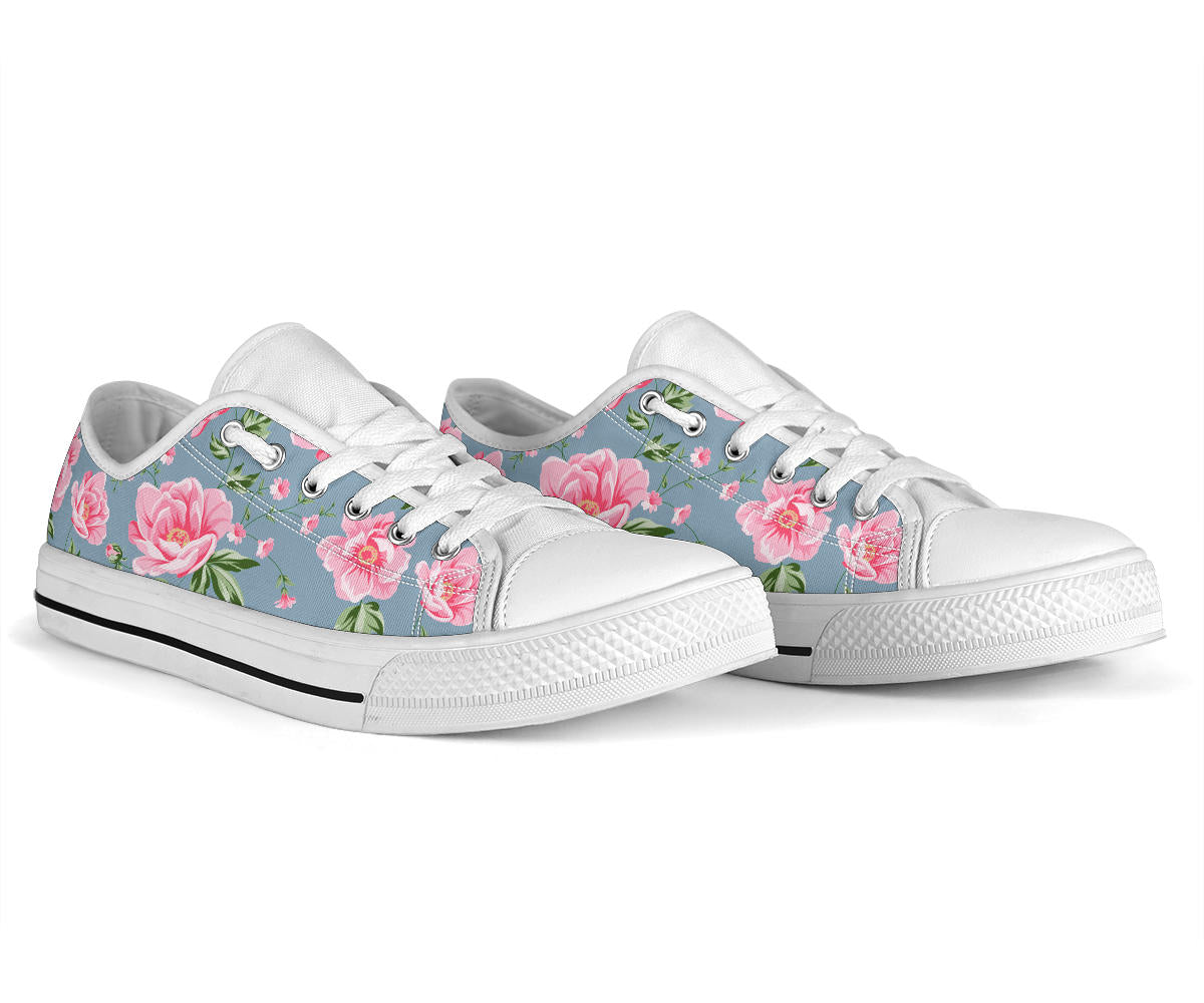 Dusty Blue Rose Low Top Shoes – product image 2