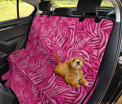 Pink Abstract Car Back Seat Pet Cover