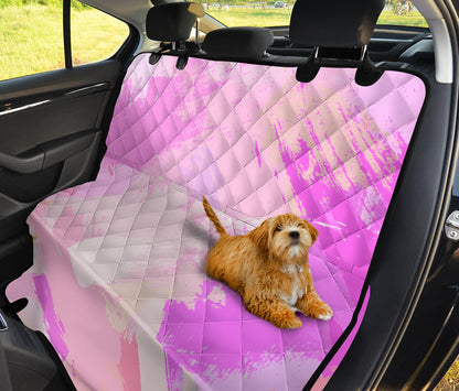 Pink Pastel Abstract Car Back Seat Pet Cover