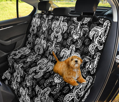 Tribal Turtle Car Back Seat Pet Cover